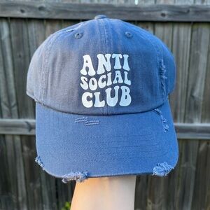 Anti Social Club Custom Made Low Profile Distressed